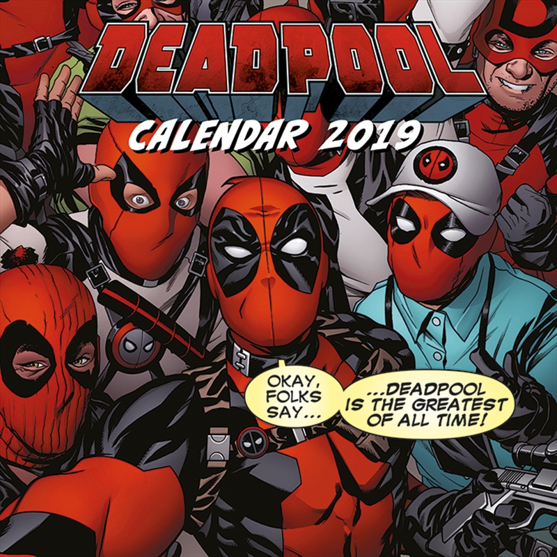 Deadpool Official 2019 Square Calendar/Product Detail/Calendars & Diaries