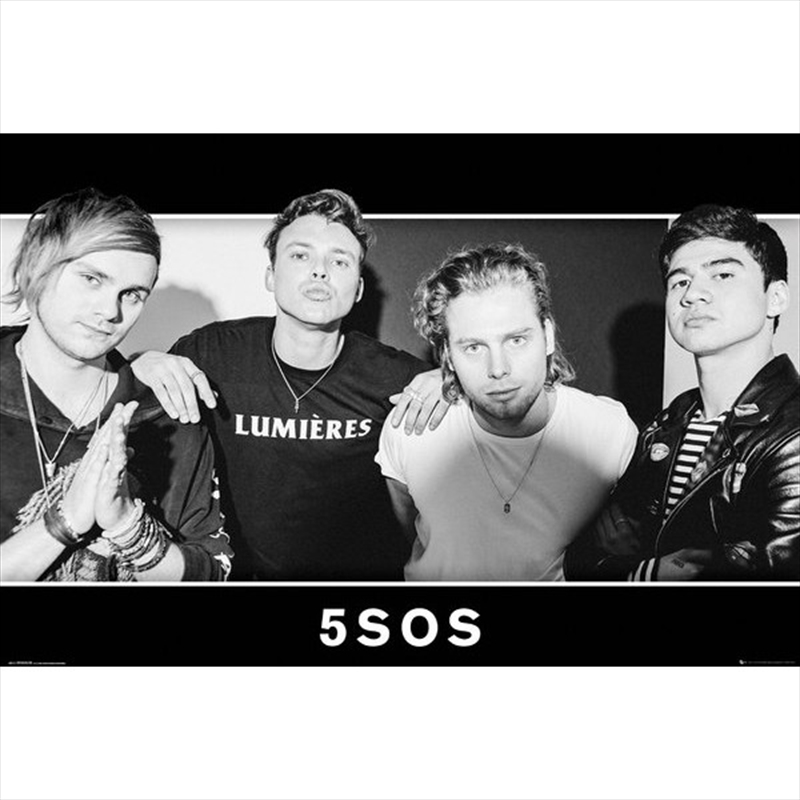 5 Seconds of Summer Group B&W/Product Detail/Posters & Prints