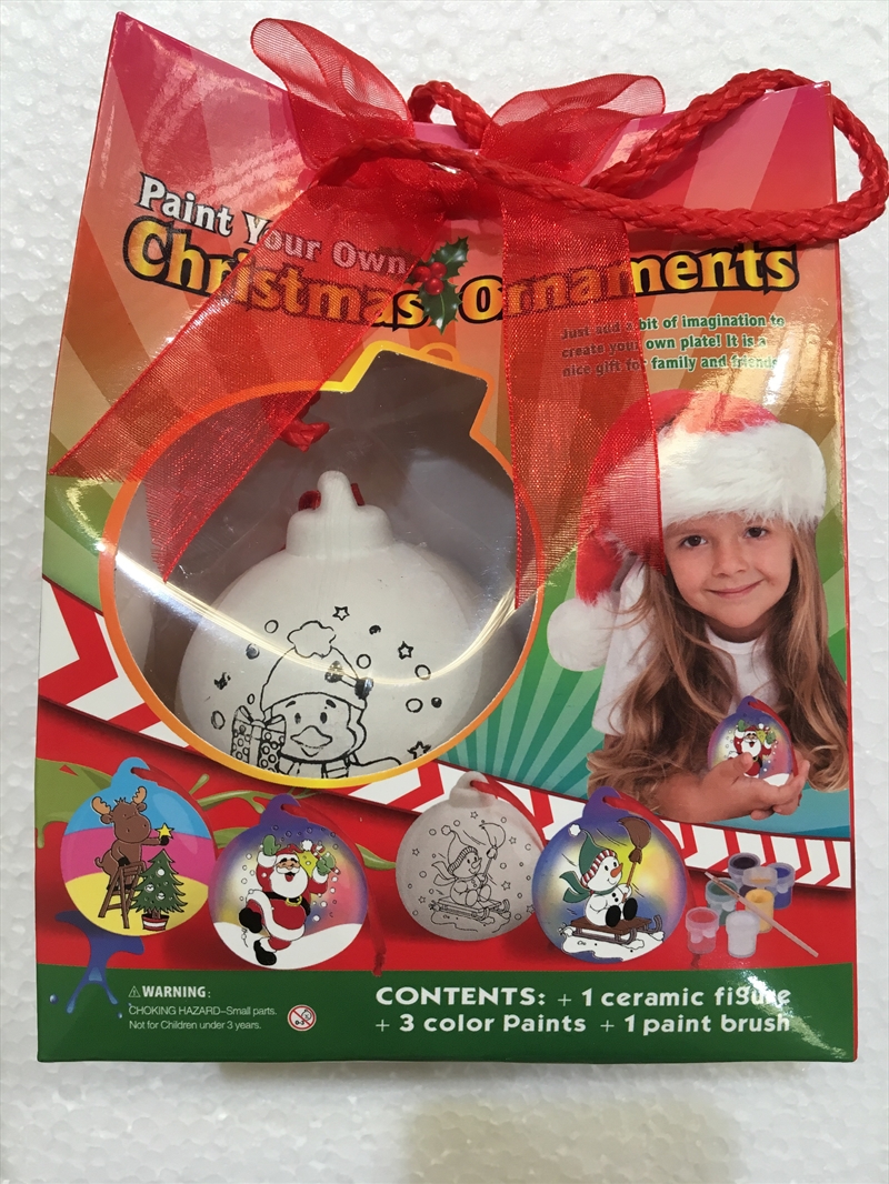 Paint Your Own Christmas Ornament/Product Detail/Arts & Crafts Supplies