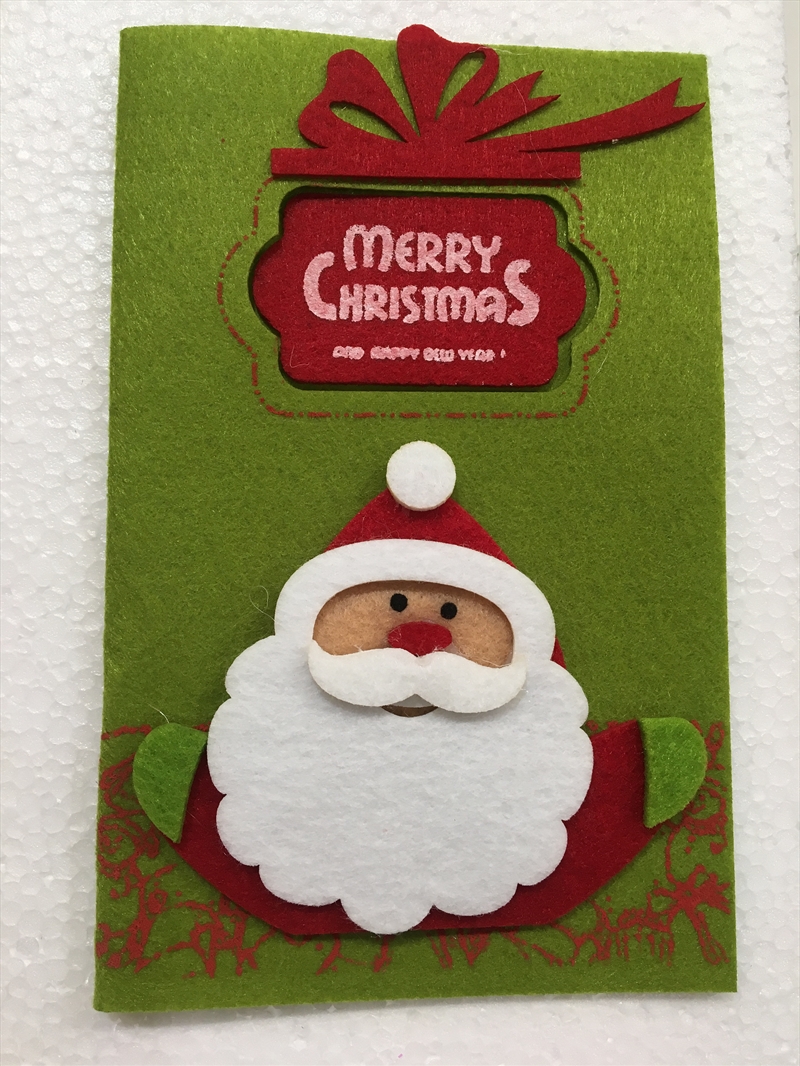 Santa Felt Christmas Card/Product Detail/Greeting Cards
