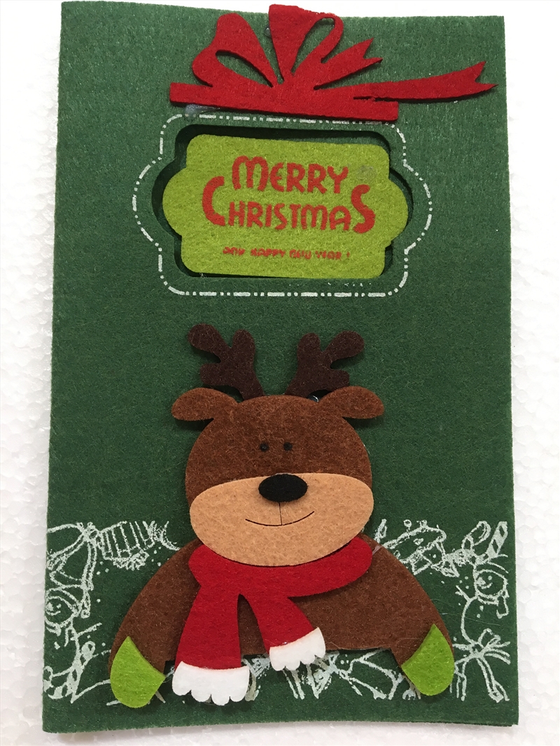 Reindeer Felt Christmas Card/Product Detail/Greeting Cards