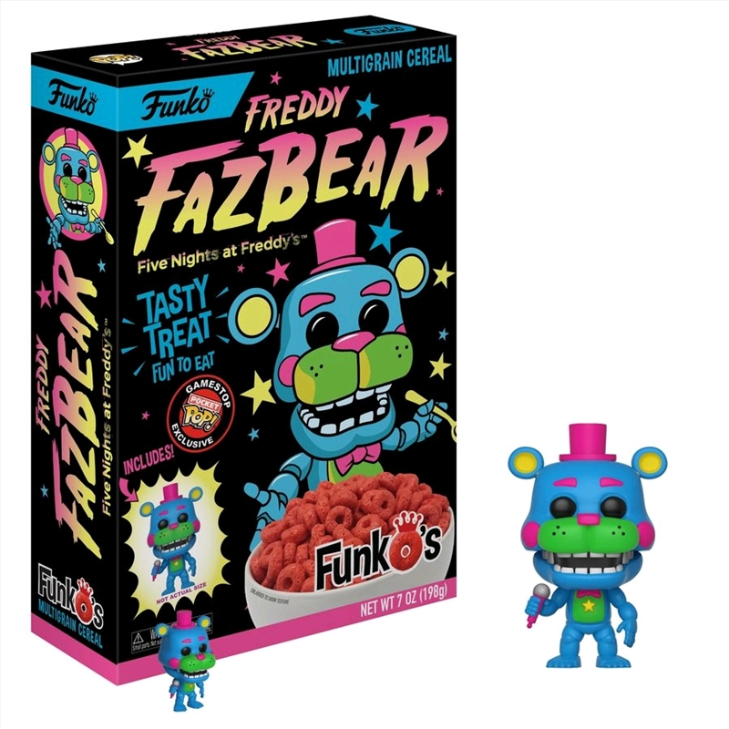 Five Nights at Freddy's - Freddy Blacklight Freddy Blacklight FunkO's Cereal [RS]/Product Detail/Funko Collections