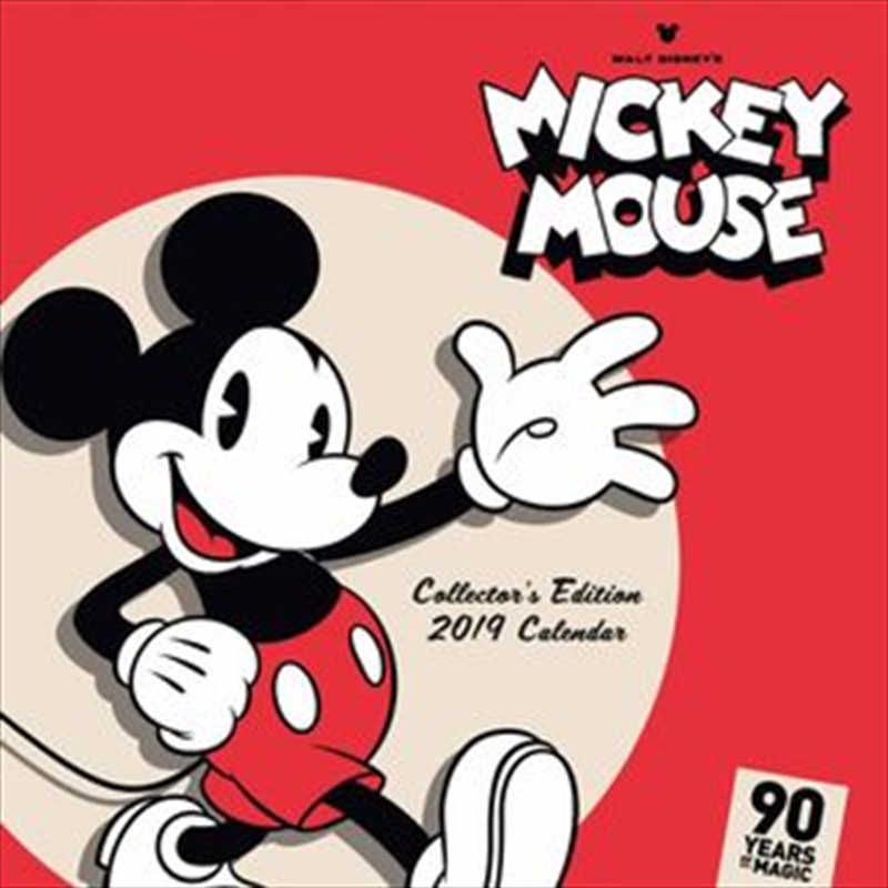 Mickey Mouse 90th Anniversary Official 2019 Square Wall Calendar/Product Detail/Calendars & Diaries