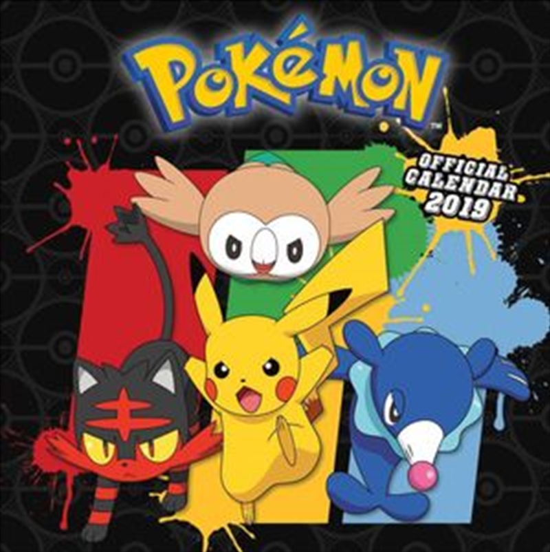 Pokemon Official 2019 Square Wall Calendar/Product Detail/Calendars & Diaries