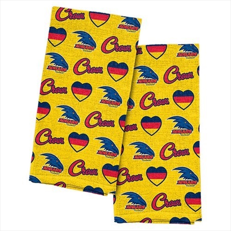Adelaide Crows Tea Towel 2 Pack/Product Detail/Kitchenware