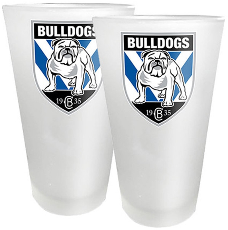 NRL Conical Glasses Set of 2 Canterbury-Bankstown Bulldogs/Product Detail/Glasses, Tumblers & Cups