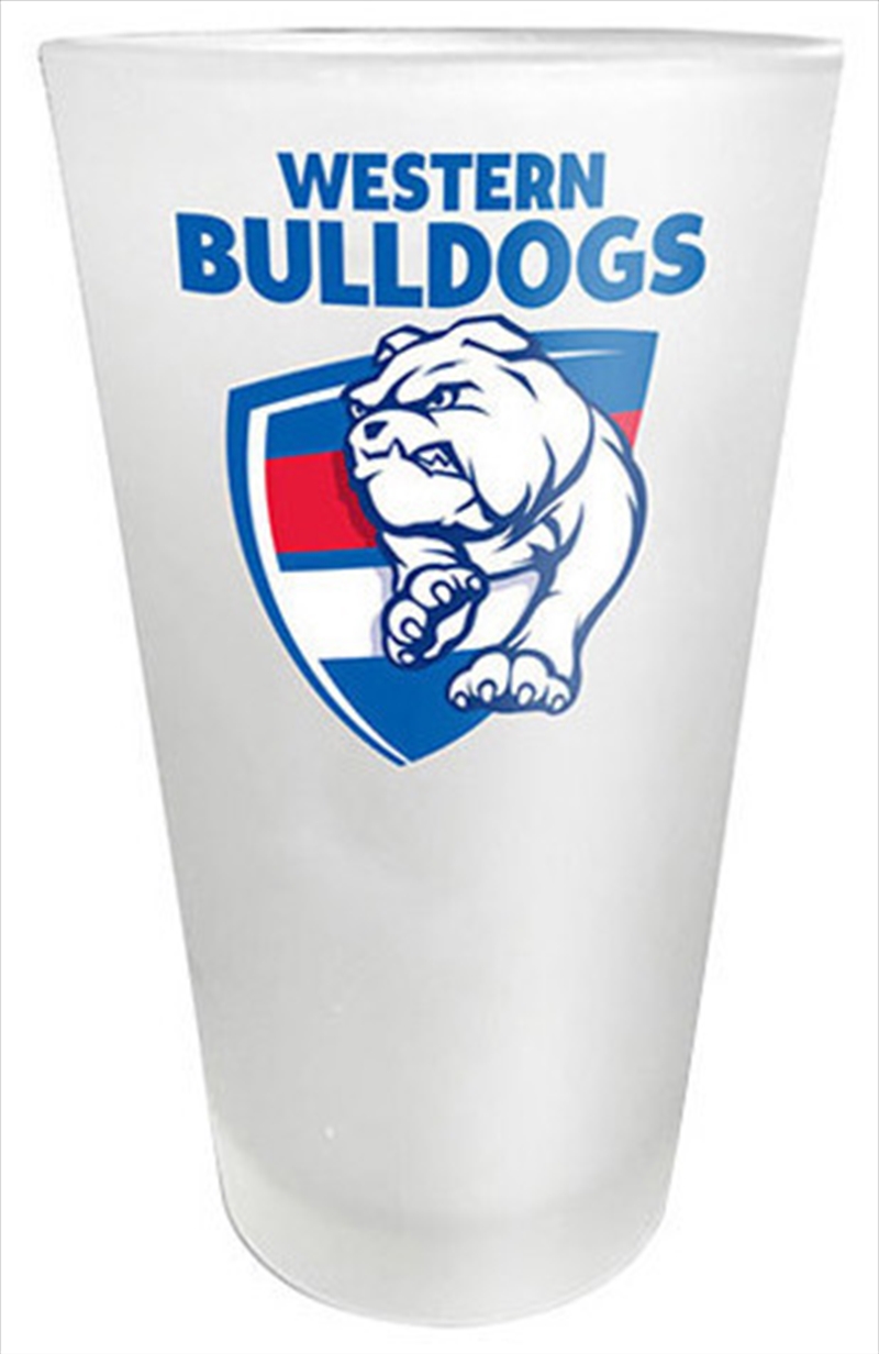 AFL Frosted Glass Western Bulldogs/Product Detail/Glasses, Tumblers & Cups