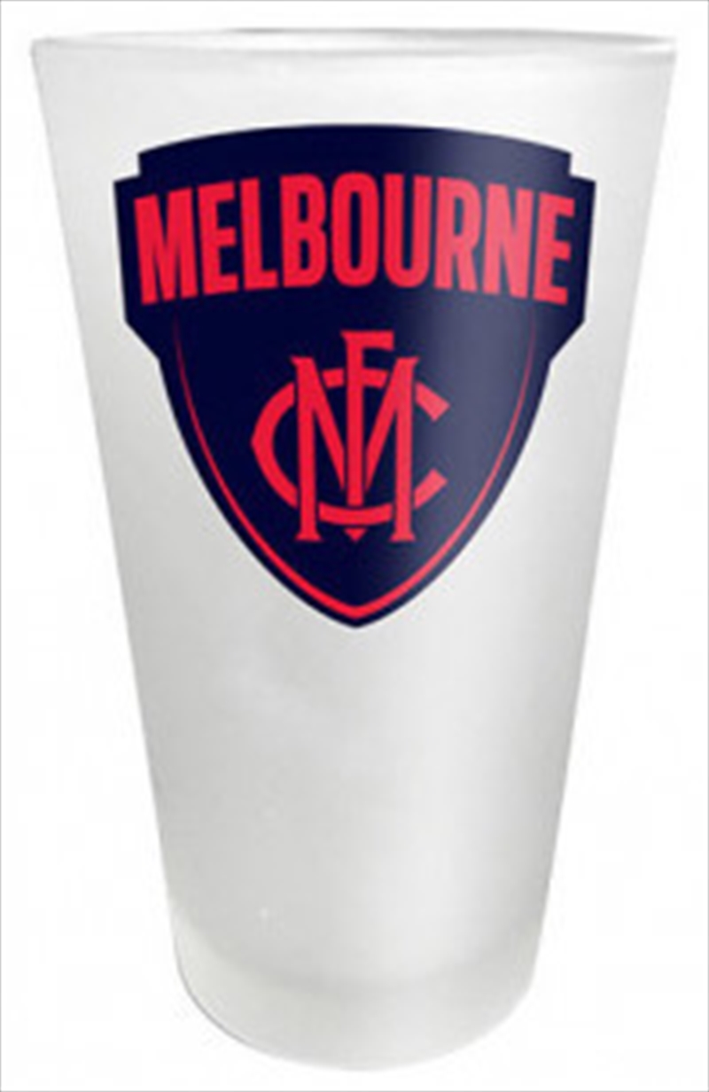 AFL Frosted Glass Melbourne Demons/Product Detail/Glasses, Tumblers & Cups