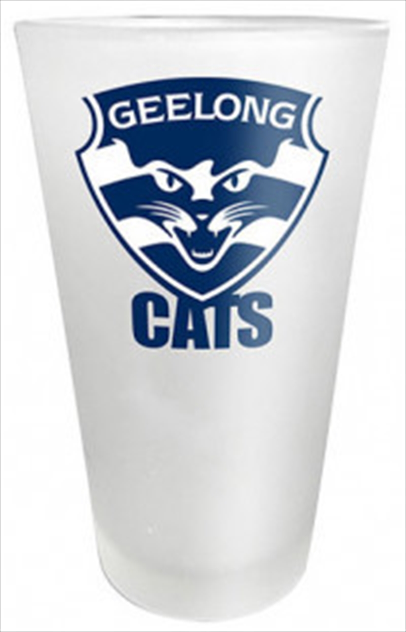 AFL Frosted Glass Geelong Cats/Product Detail/Glasses, Tumblers & Cups