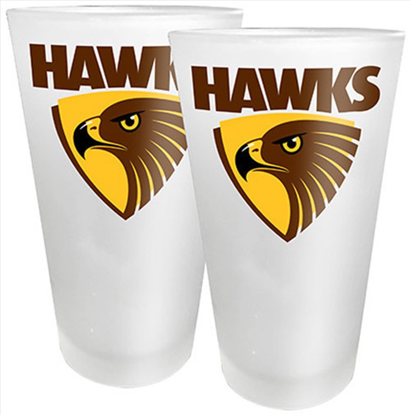 AFL Conical Glasses Set of 2 Hawthorn Hawks/Product Detail/Glasses, Tumblers & Cups