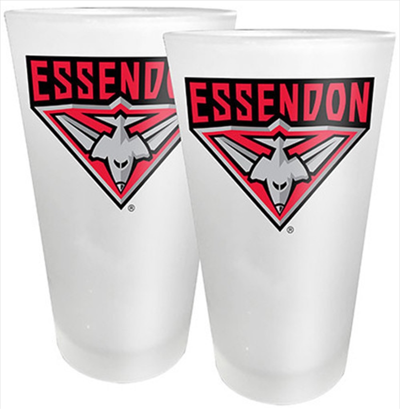 AFL Conical Glasses Set of 2 Essendon Bombers/Product Detail/Glasses, Tumblers & Cups