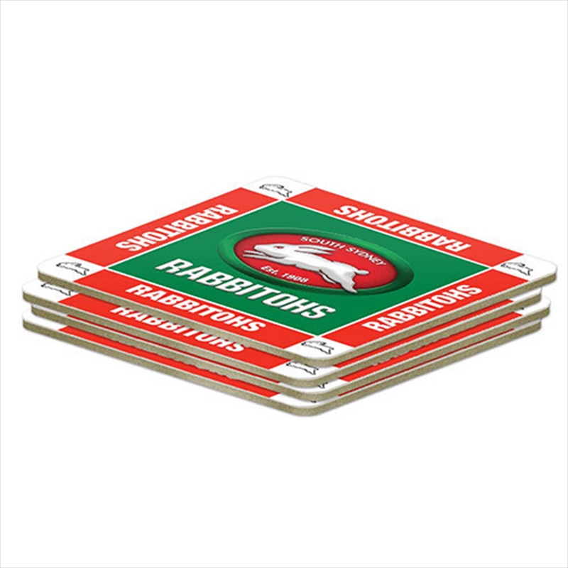 NRL Coaster 4 Pack South Sydney Rabbitohs/Product Detail/Coolers & Accessories
