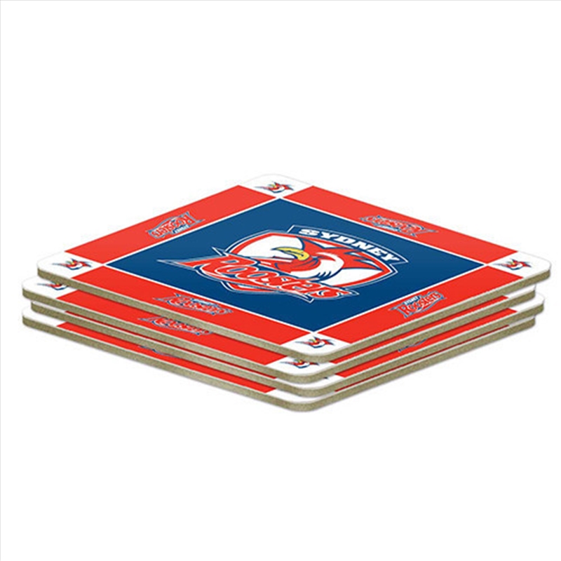 NRL Coaster 4 Pack Sydney Roosters/Product Detail/Coolers & Accessories