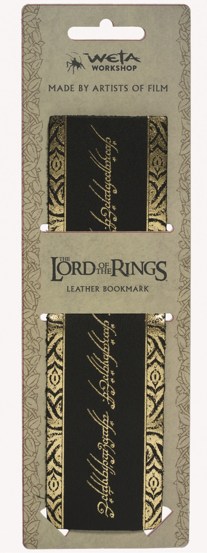 The Lord of the Rings Leather Bookmark The One Ring Inscription/Product Detail/Bookmarks & Reading Accessories