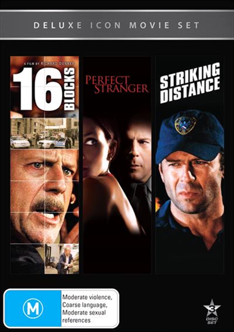 Movie Marathon - Bruce Willis - 16 Blocks / Perfect Stranger / Striking Distance/Product Detail/Action