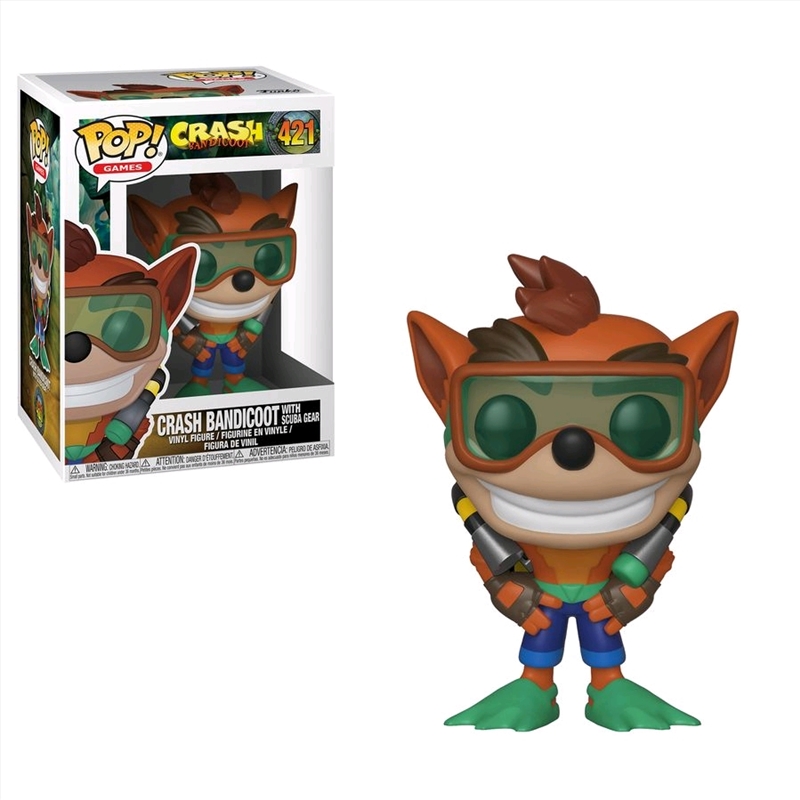 Crash Bandicoot - Crash with Scuba Gear Pop! Vinyl/Product Detail/Standard Pop Vinyl