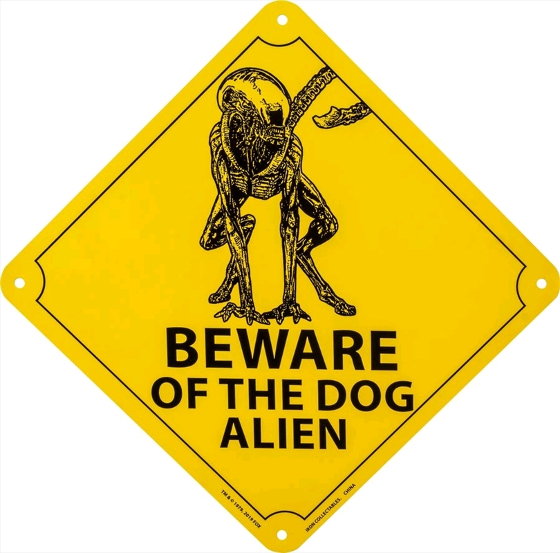 Alien - Beware of the Dog Alien Tin Sign/Product Detail/Posters & Prints