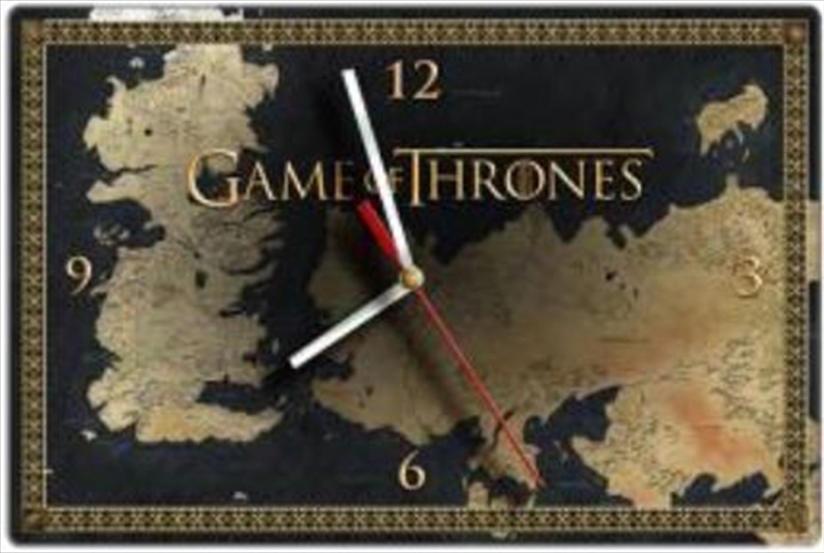 Game of Thrones Clock Map Glass/Product Detail/Clocks