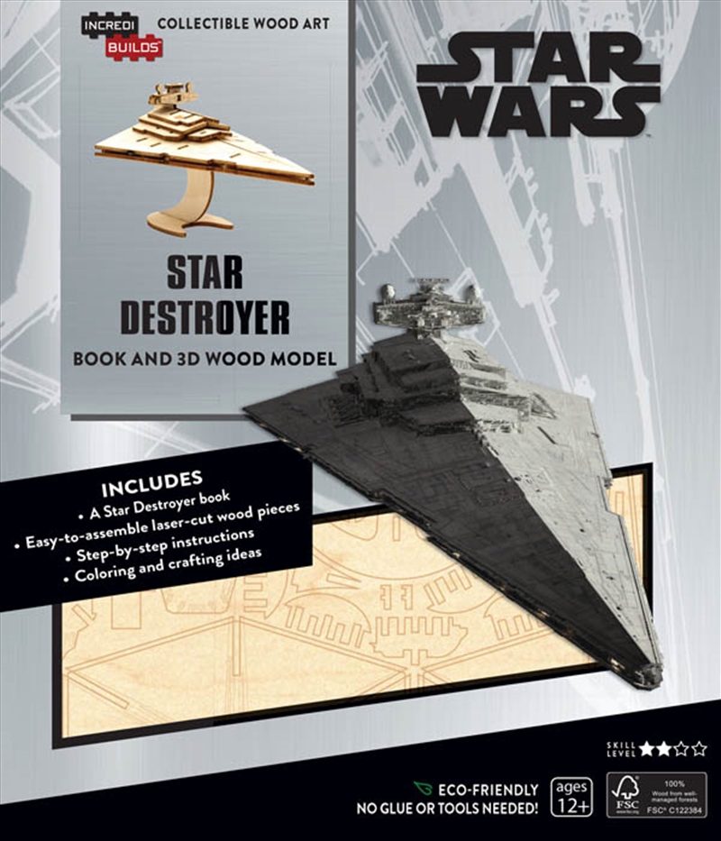 Incredibuilds Star Wars Star Destroyer Book And 3D Wood Model/Product Detail/Building Sets & Blocks