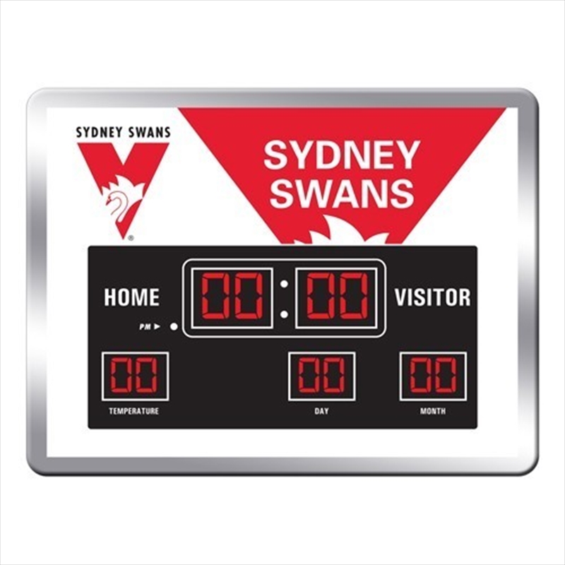 Sydney Swans Swans Scoreboard Clock/Product Detail/Clocks