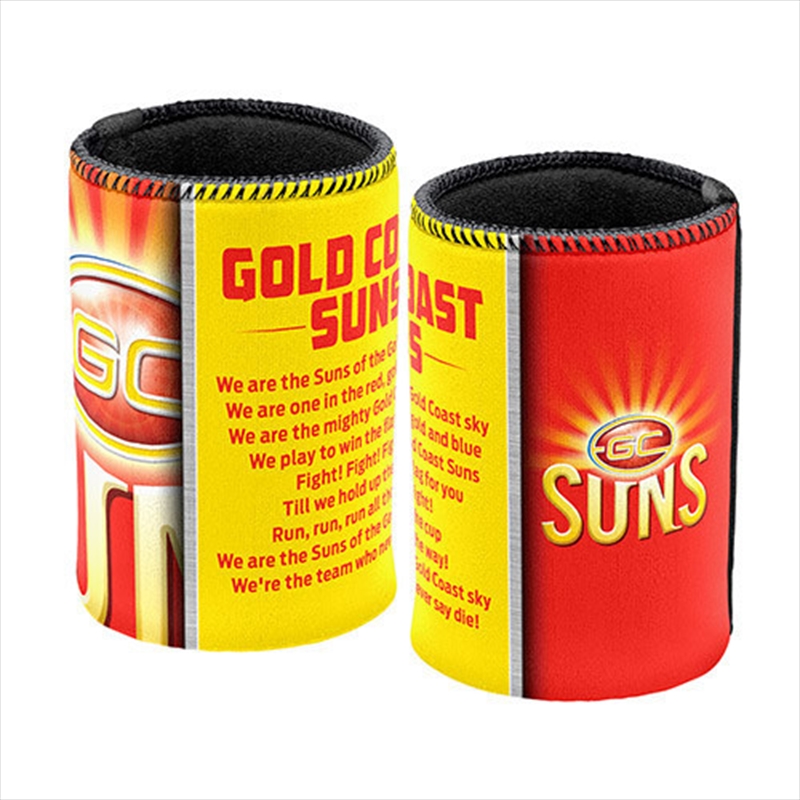 AFL Can Cooler Team Song Gold Coast Suns/Product Detail/Coolers & Accessories