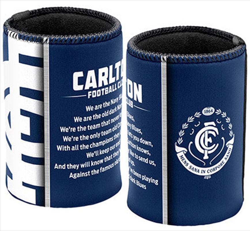 AFL Can Cooler Team Song Carlton Blues/Product Detail/Coolers & Accessories