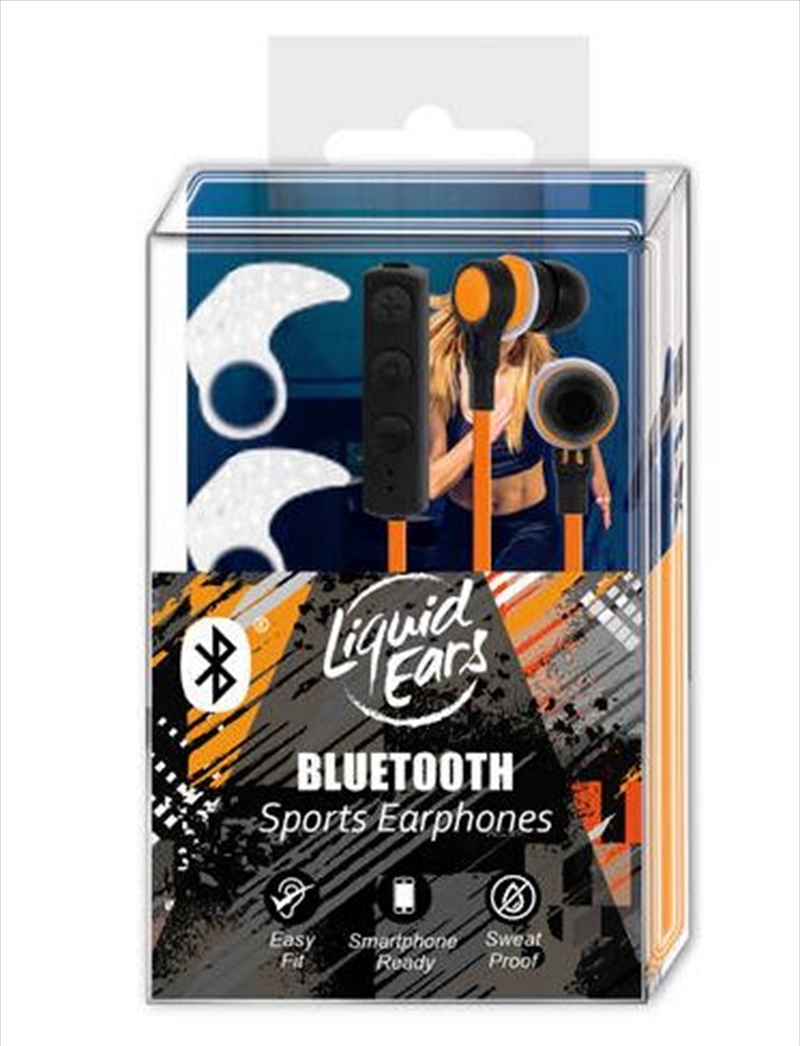 Liquid Ears - Sport Bluetooth Earphones - Black/Orange/Product Detail/Headphones