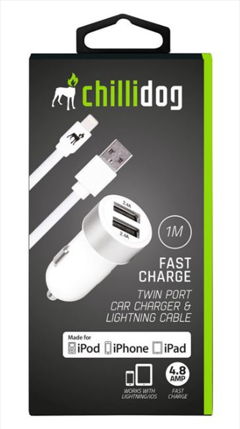 Twin Port Car Charger With Lightning Cable/Product Detail/Cables