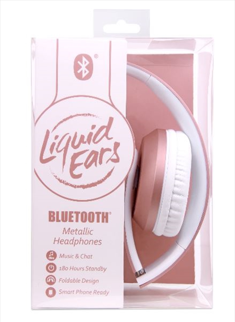 Liquid Ears - Bluetooth Smart Metallic Headphones Rose Gold/Product Detail/Headphones