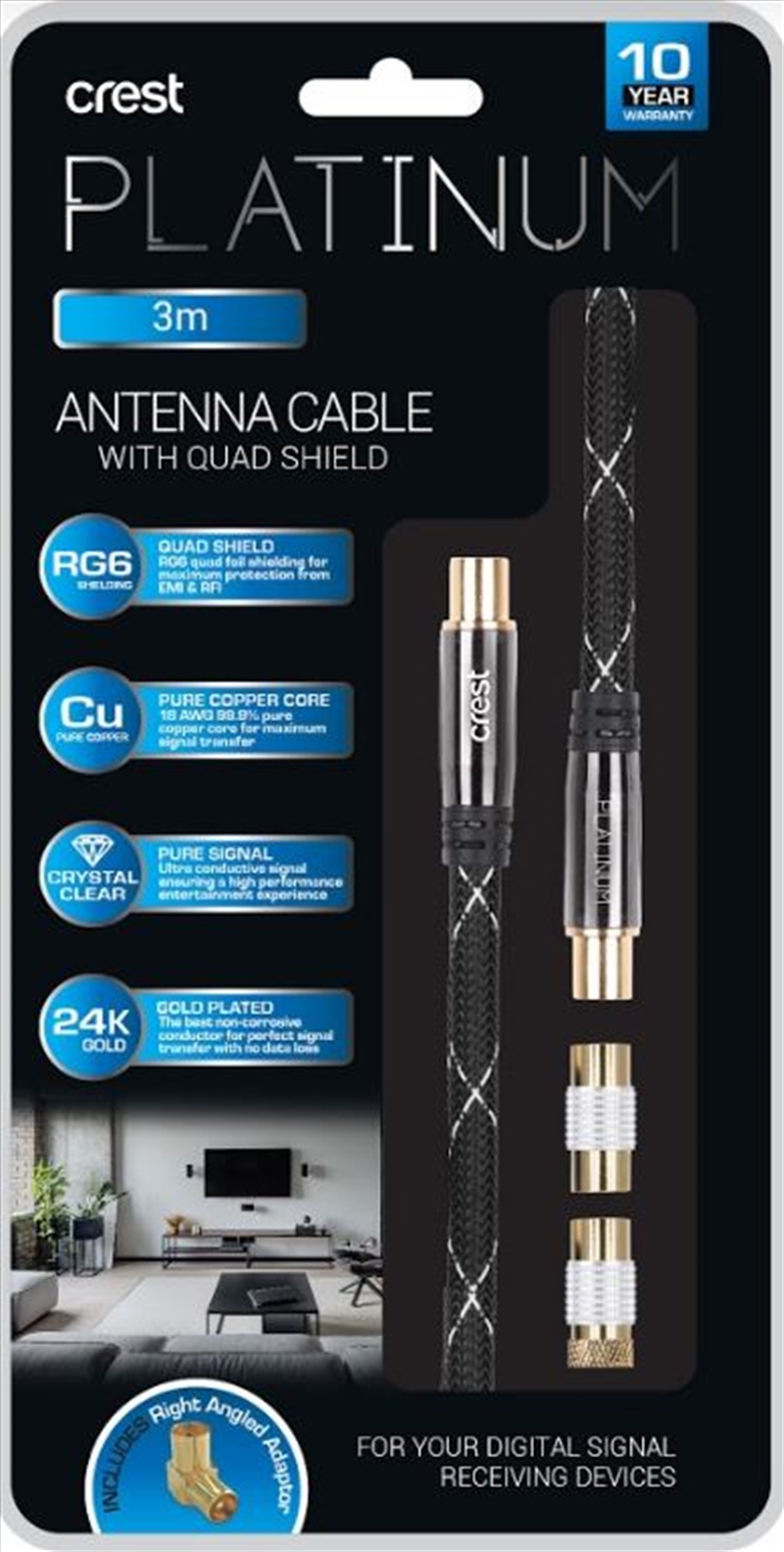 Antenna Cable With Quad Shield - 3M/Product Detail/Cables