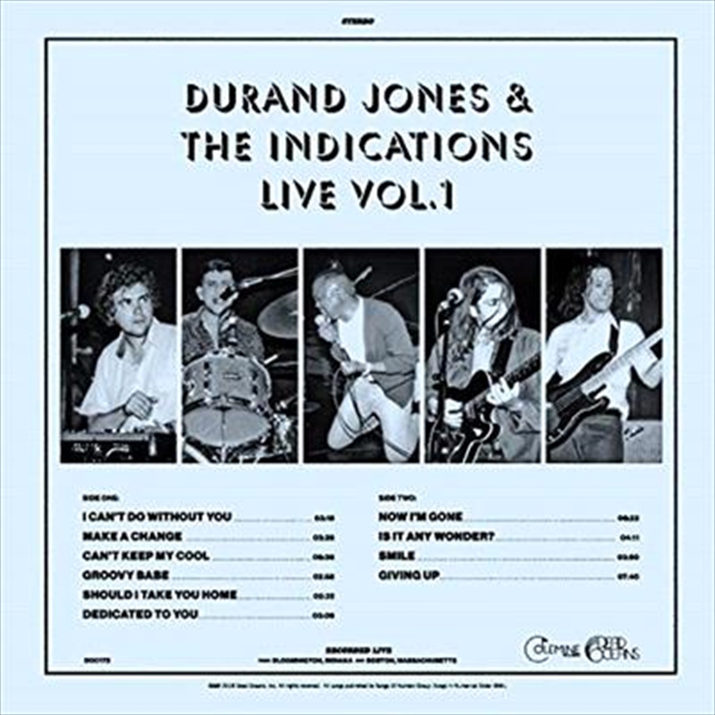 Durand Jones And The Indication Live - Vol.1/Product Detail/Soul