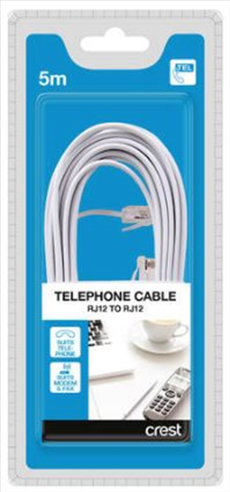 Telephone & Modem Cable RJ12 To RJ12 - 5M/Product Detail/Cables