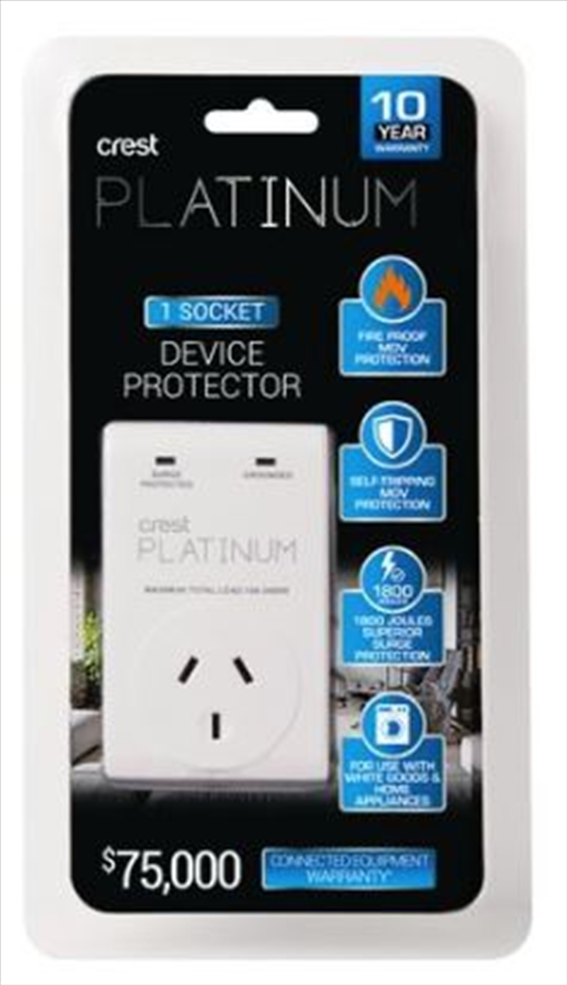 Crest Platinum Surge Protector - 1 Socket/Product Detail/Power Adaptors