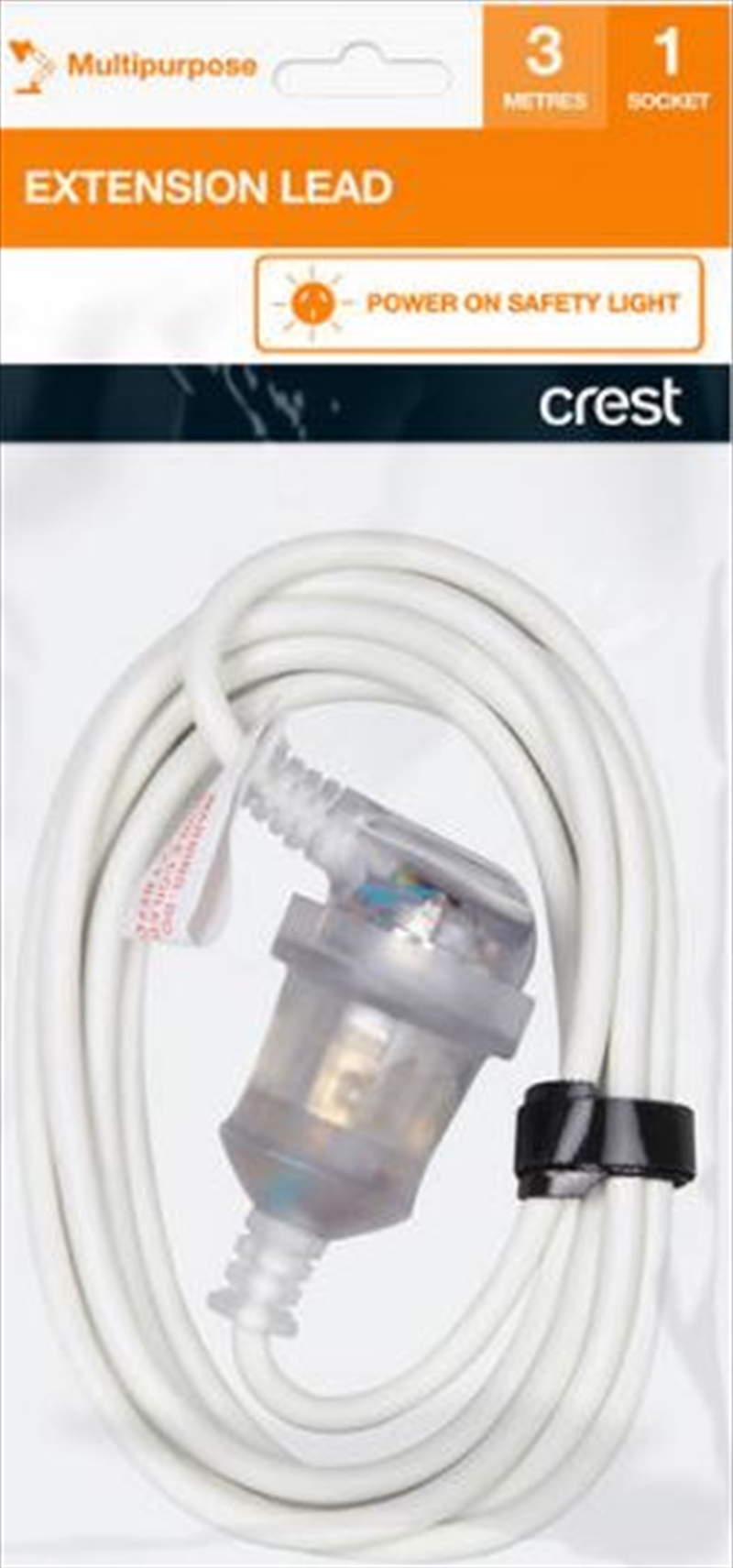 Crest Extension Lead With Built-In Light - 3M/Product Detail/Cables