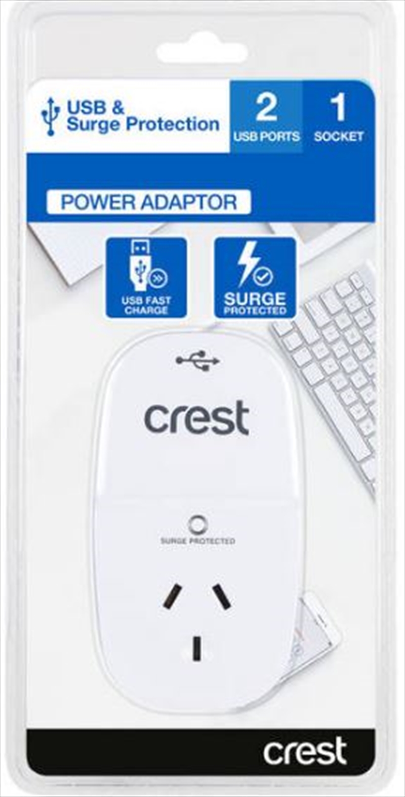 Crest USB Power Adaptor 1 Socket / 2 Ports/Product Detail/Power Adaptors
