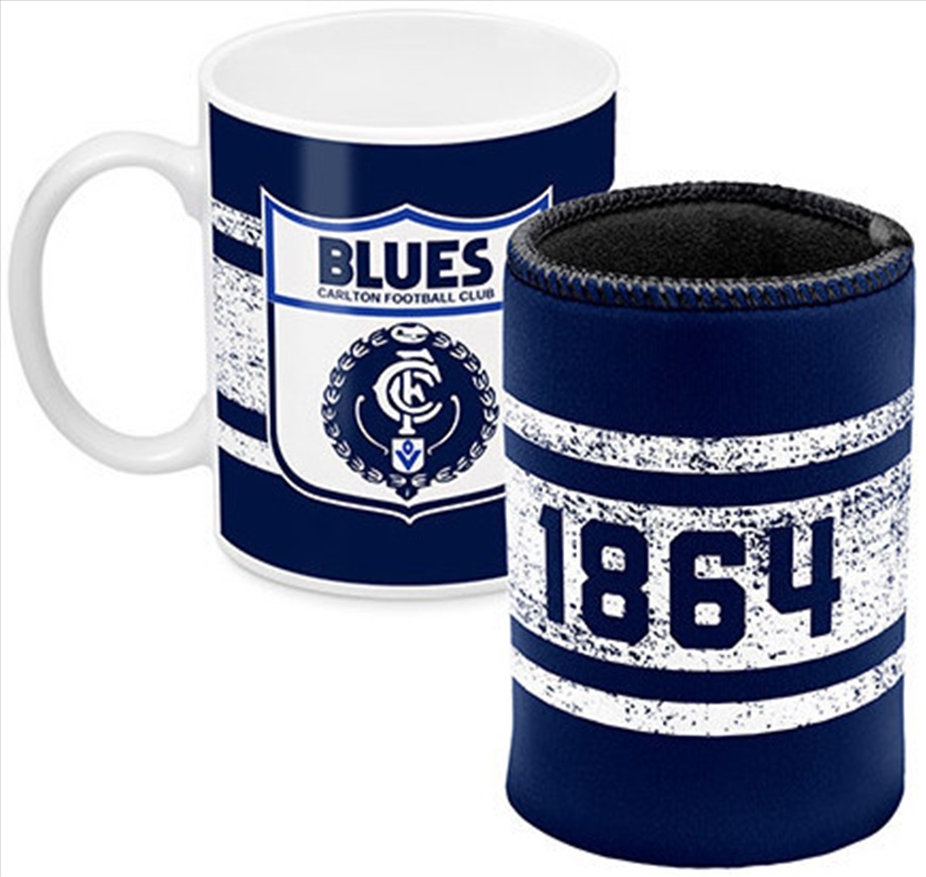 AFL Coffee Mug and Can Cooler Carlton Blues/Product Detail/Coolers & Accessories