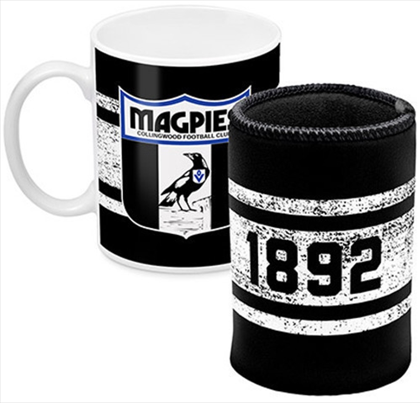 AFL Coffee Mug and Can Cooler Collingwood Magpies/Product Detail/Coolers & Accessories