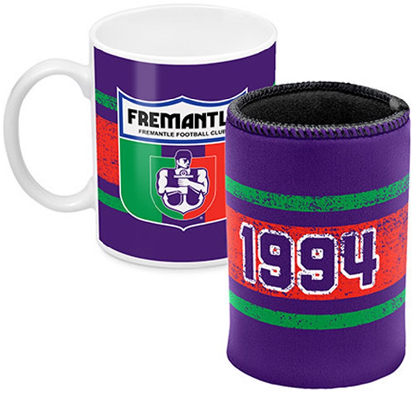 AFL Coffee Mug and Can Cooler Fremantle Dockers | Merchandise