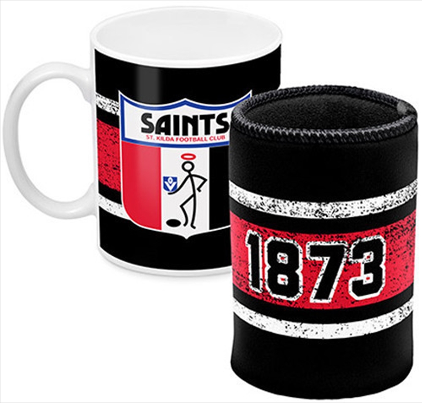 AFL Coffee Mug and Can Cooler St Kilda Saints/Product Detail/Coolers & Accessories