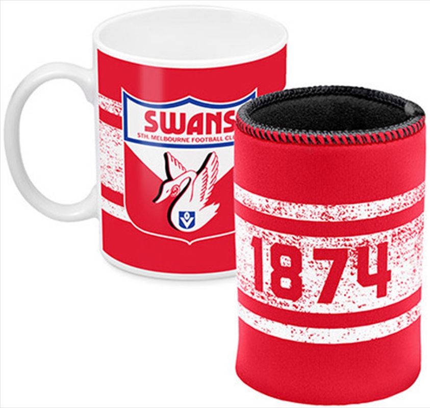 AFL Coffee Mug and Can Cooler Sydney Swans/Product Detail/Coolers & Accessories