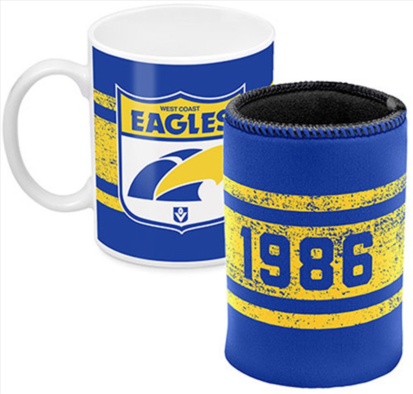 AFL Coffee Mug and Can Cooler West Coast Eagles/Product Detail/Coolers & Accessories
