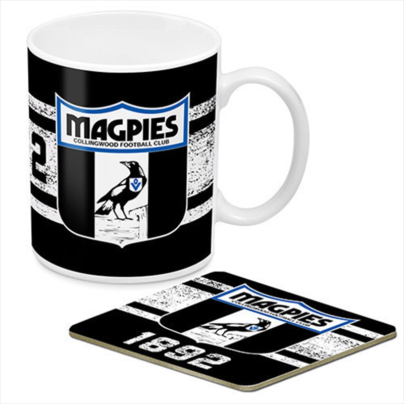 AFL Coffee Mug and Coaster 1st Team Logo Collingwood Magpies/Product Detail/Mugs
