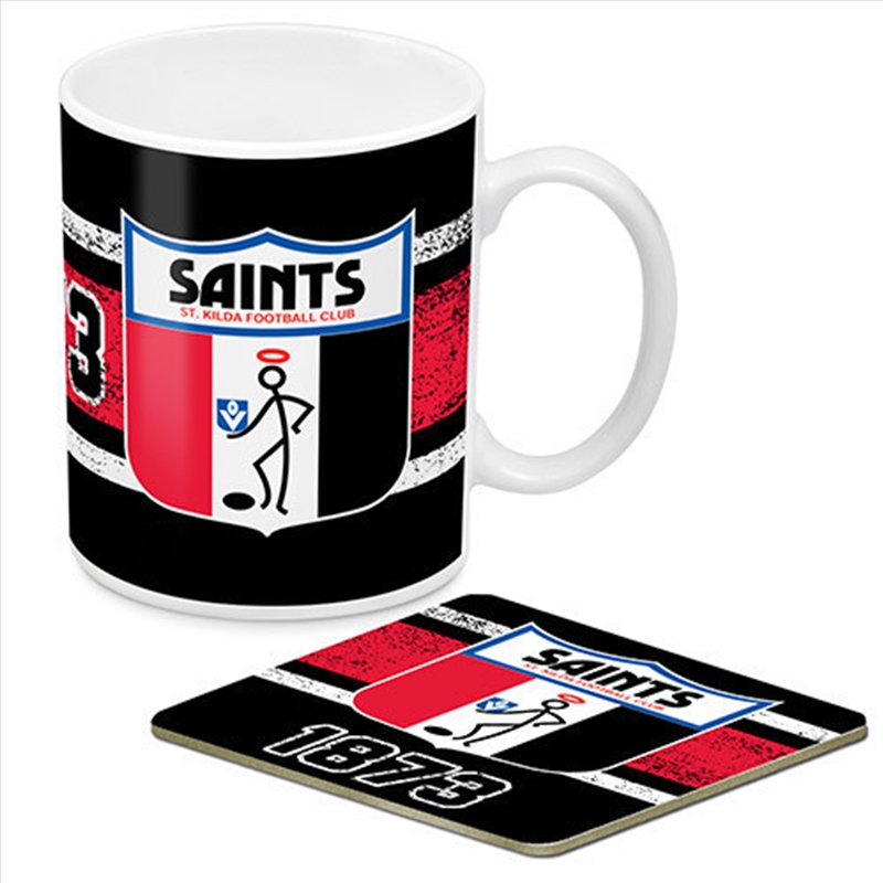 AFL Coffee Mug and Coaster 1st Team Logo St Kilda Saints/Product Detail/Mugs