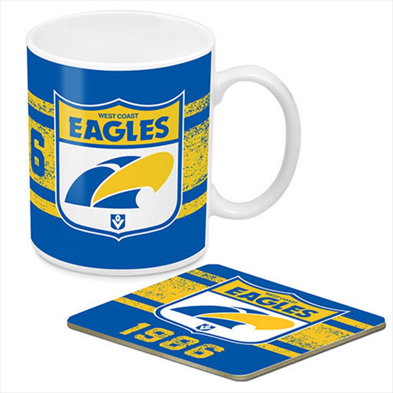 AFL Coffee Mug and Coaster 1st Team Logo West Coast Eagles/Product Detail/Mugs