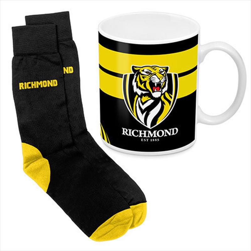 AFL Coffee Mug and Sock Gift Pack Richmond Tigers/Product Detail/Mugs