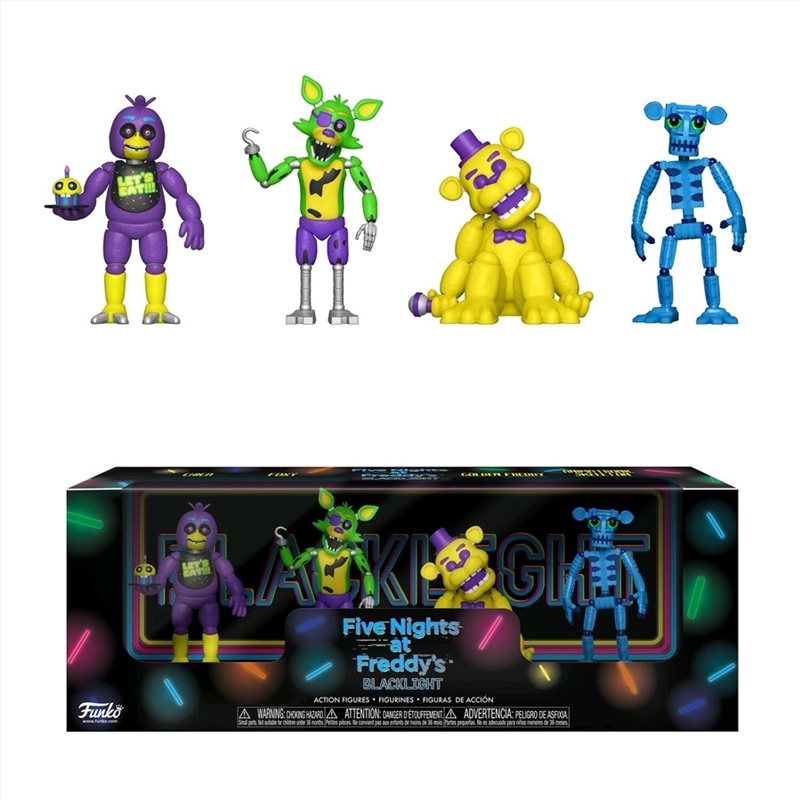 Five Nights at Freddy's - Black Light #1 2" Figure 4-pack/Product Detail/Figurines