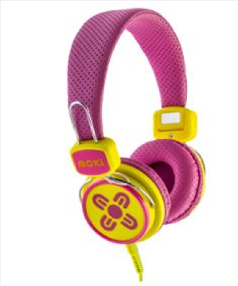 Kid Safe Volume Limited Pink & Yellow Headphones/Product Detail/Headphones