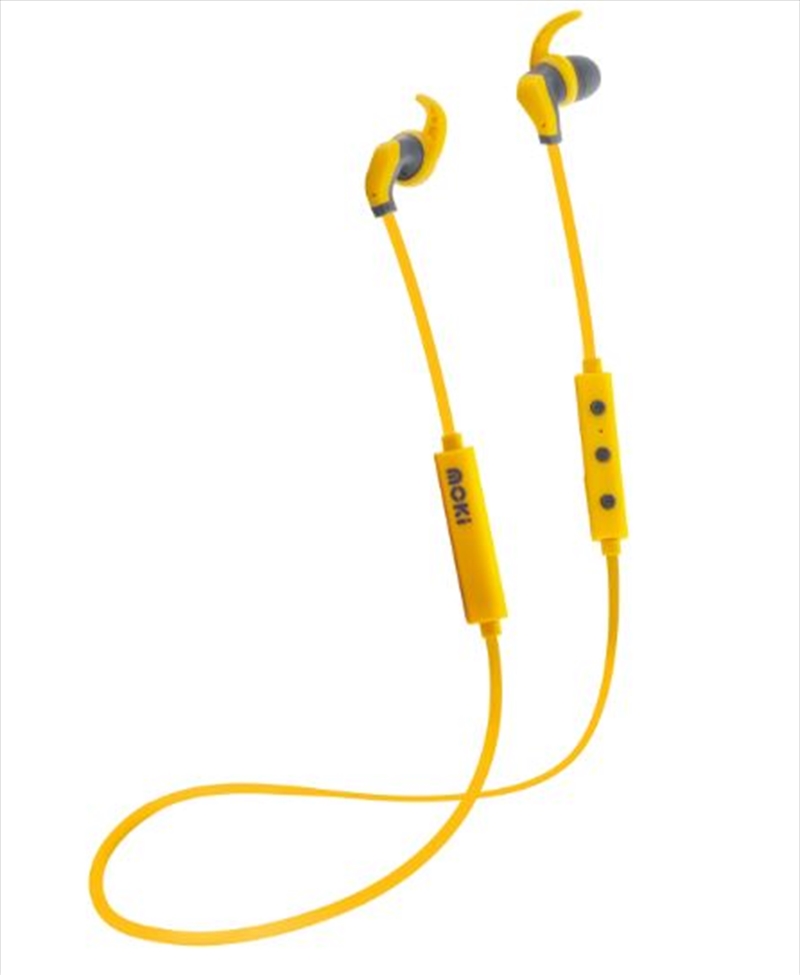 Buy Moki Hybrid Bluetooth Earphones Yellow, Headphones Sanity