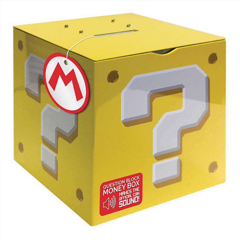 Buy Super Mario Question Block Moneybox, Homewares Sanity