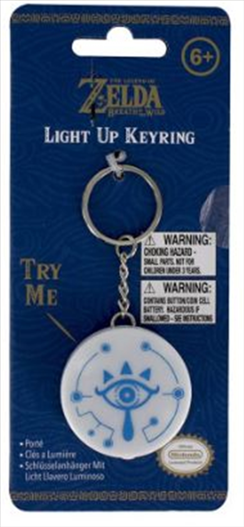 Buy Legend Of Zelda Sheikah Eye Keyring Light, Bags & Keyrings | Sanity